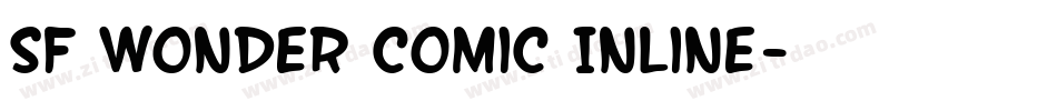 SF Wonder Comic Inline字体转换